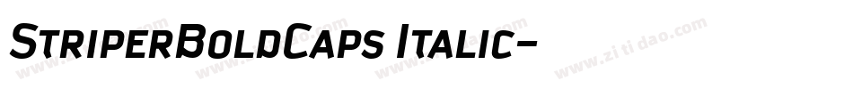 StriperBoldCaps Italic字体转换